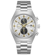 Lee Cooper Men's  Multifunction Watch Silver Dial With Silver Metal Band,LC08214.330